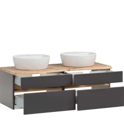 Wohnen Waschtisch|Waschbeckenunterschränke*Bad Waschplatz für zwei Personen - Agiruan