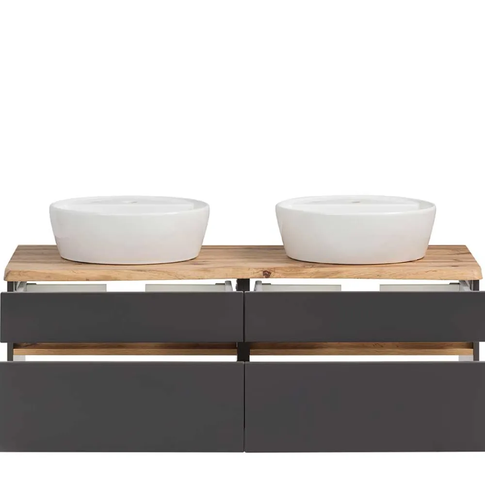 Wohnen Waschtisch|Waschbeckenunterschränke*Bad Waschplatz für zwei Personen - Agiruan