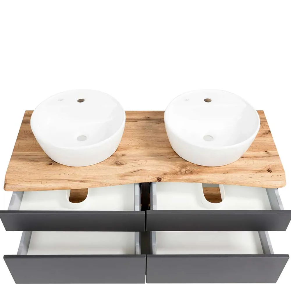 Wohnen Waschtisch|Waschbeckenunterschränke*Bad Waschplatz für zwei Personen - Agiruan