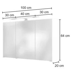 Wohnen Bad Waschplatz Kombi in Weiß - Vandan (zweiteilig)