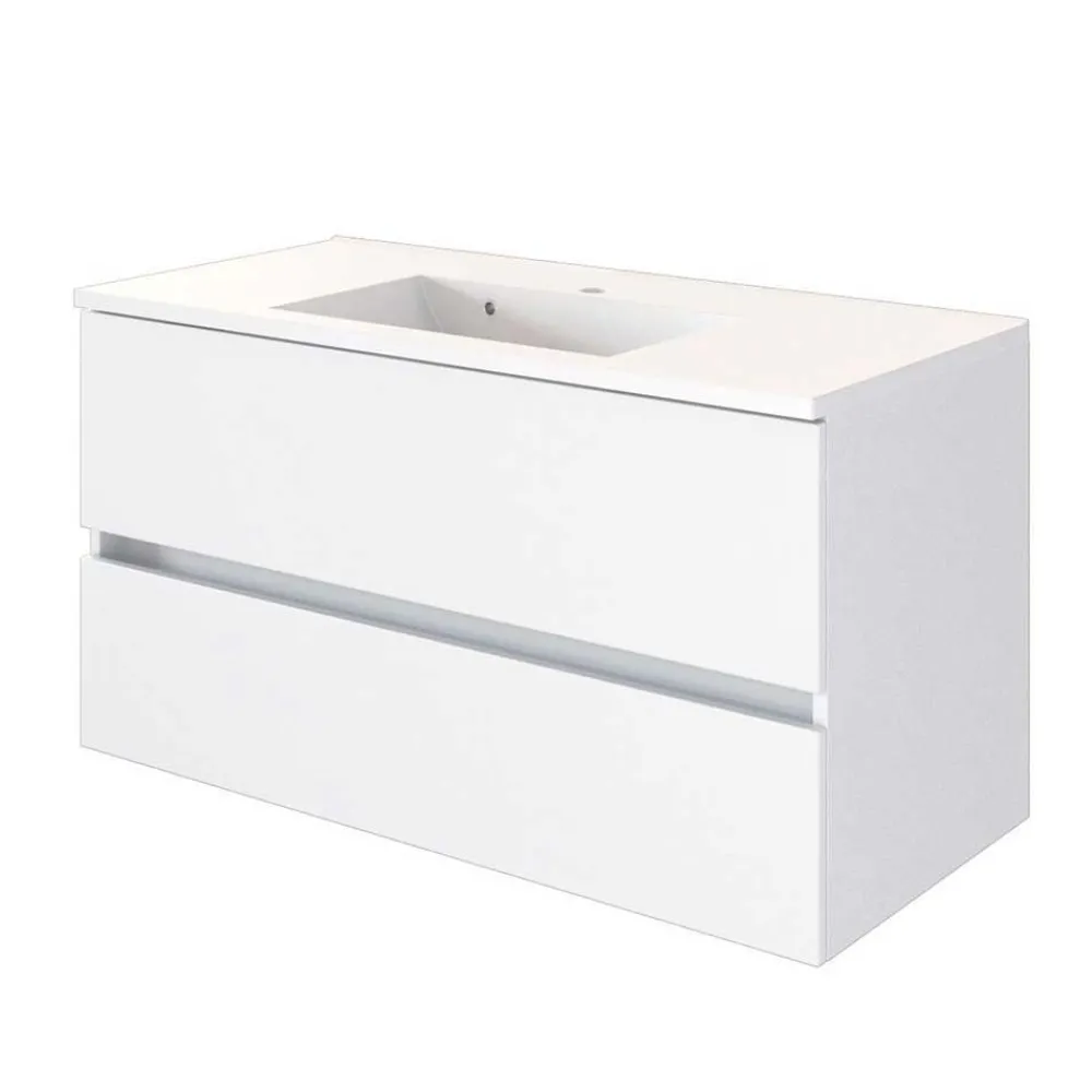 Wohnen Bad Waschplatz Kombi in Weiß - Vandan (zweiteilig)