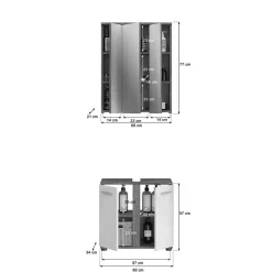 Wohnen Bad Waschplatz Kombination - Chapan (zweiteilig)