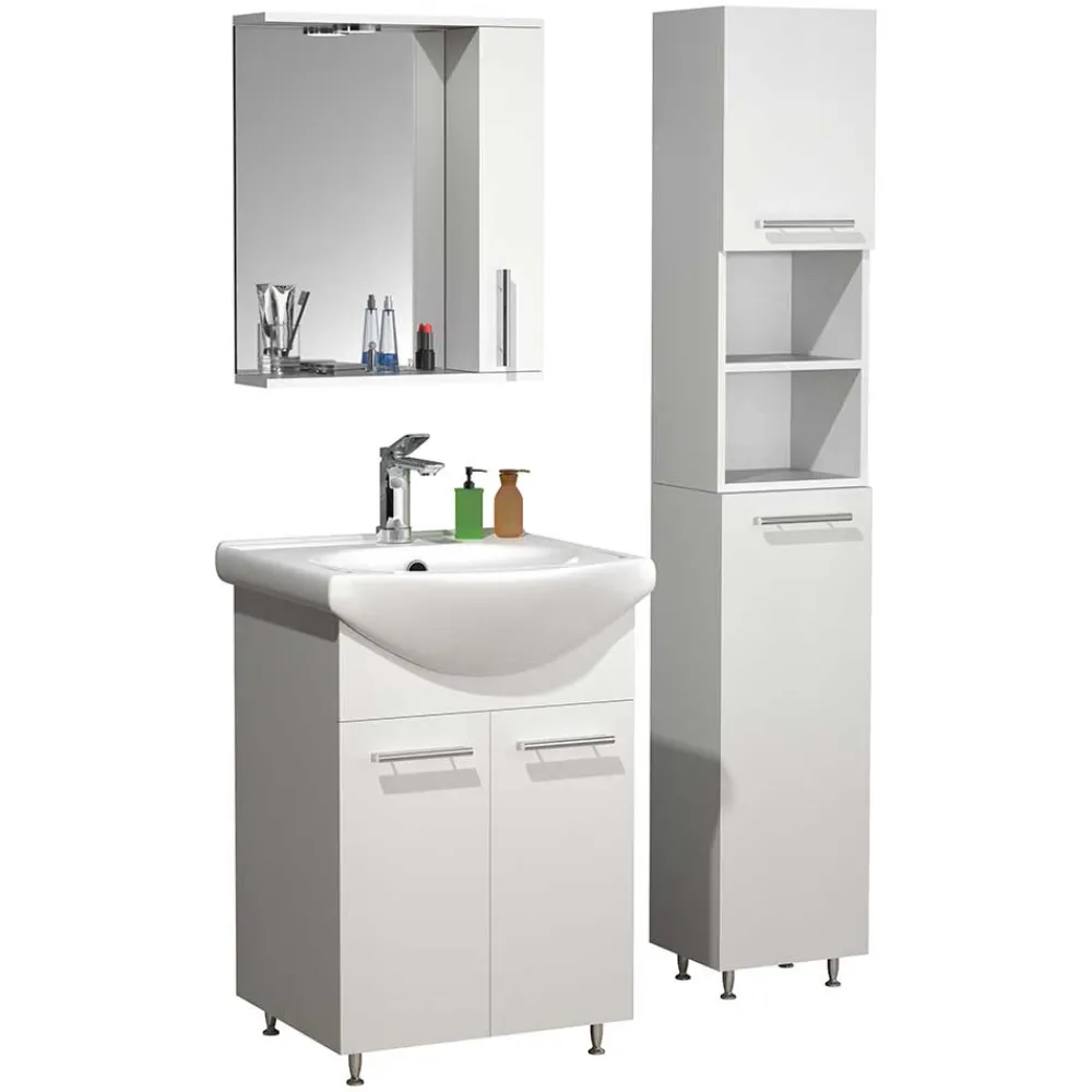 Wohnen Bad Waschplatz und Hochschrank - Nancyssa (dreiteilig)