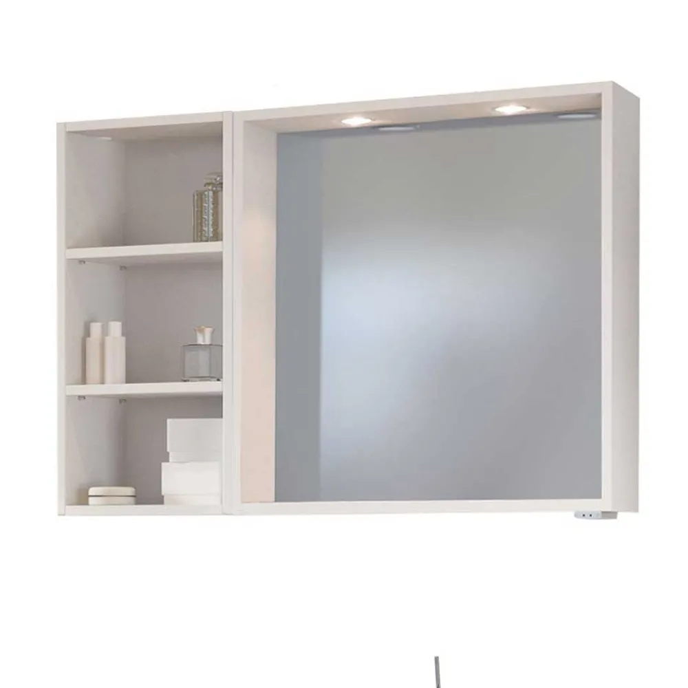 Wohnen Badezimmer Komplett*Bad Waschtisch Kombi in Weiß - Enwicos (dreiteilig)