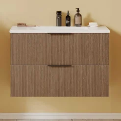 Wohnen Badschränke|Waschtisch*Bad Waschtisch mit Becken 80 cm breit - Ucaida