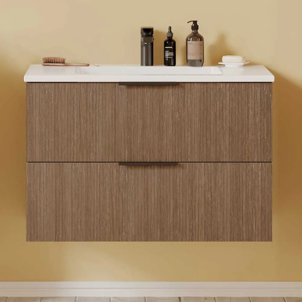 Wohnen Badschränke|Waschtisch*Bad Waschtisch mit Becken 80 cm breit - Ucaida