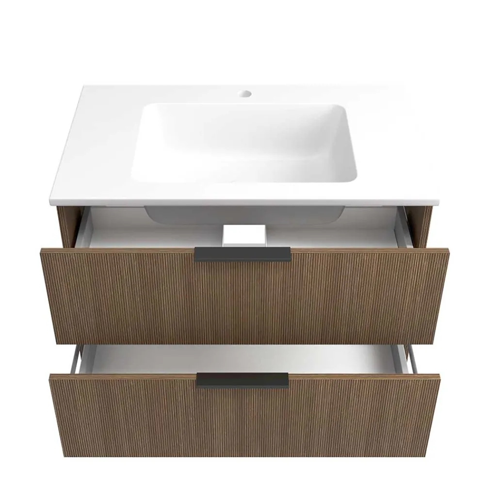 Wohnen Badschränke|Waschtisch*Bad Waschtisch mit Becken 80 cm breit - Ucaida