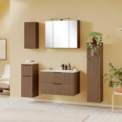 Wohnen Badschränke|Waschtisch*Bad Waschtisch mit Becken 80 cm breit - Ucaida