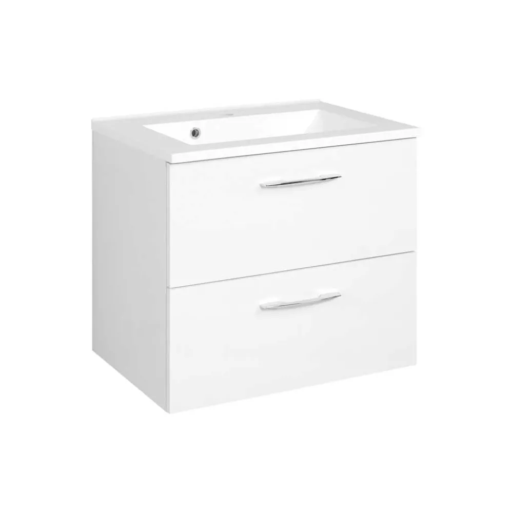 Wohnen Weiße Möbel|Waschtisch*Bad Waschtisch mit zwei Schubladen - Lartemo