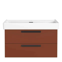 Wohnen Bad Waschtischkonsole in Dunkelrot - Exeler