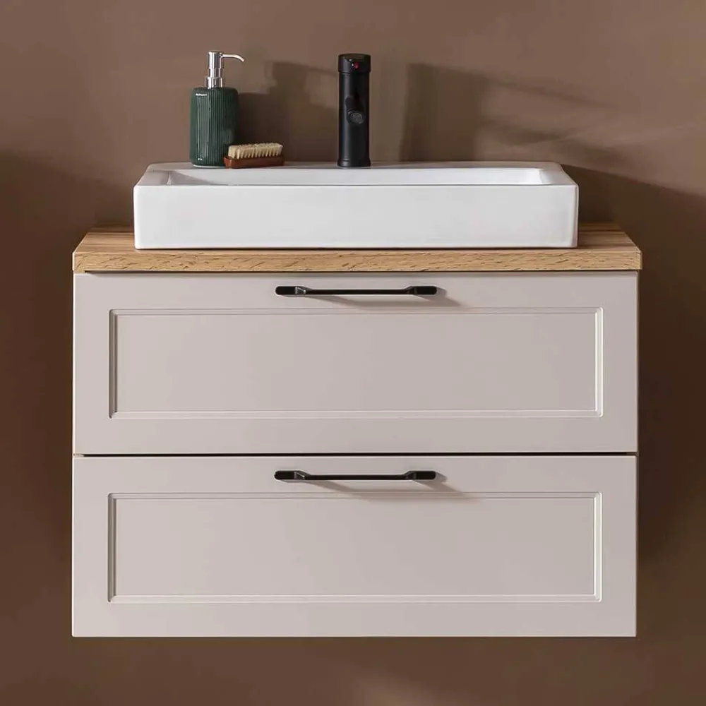 Wohnen Waschtisch|Waschbeckenunterschränke*Bad Waschtischkonsole mit Becken - Trioto