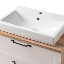 Wohnen Waschtisch|Waschbeckenunterschränke*Bad Waschtischkonsole mit Becken - Trioto