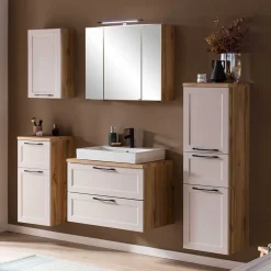 Wohnen Waschtisch|Waschbeckenunterschränke*Bad Waschtischkonsole mit Becken - Trioto