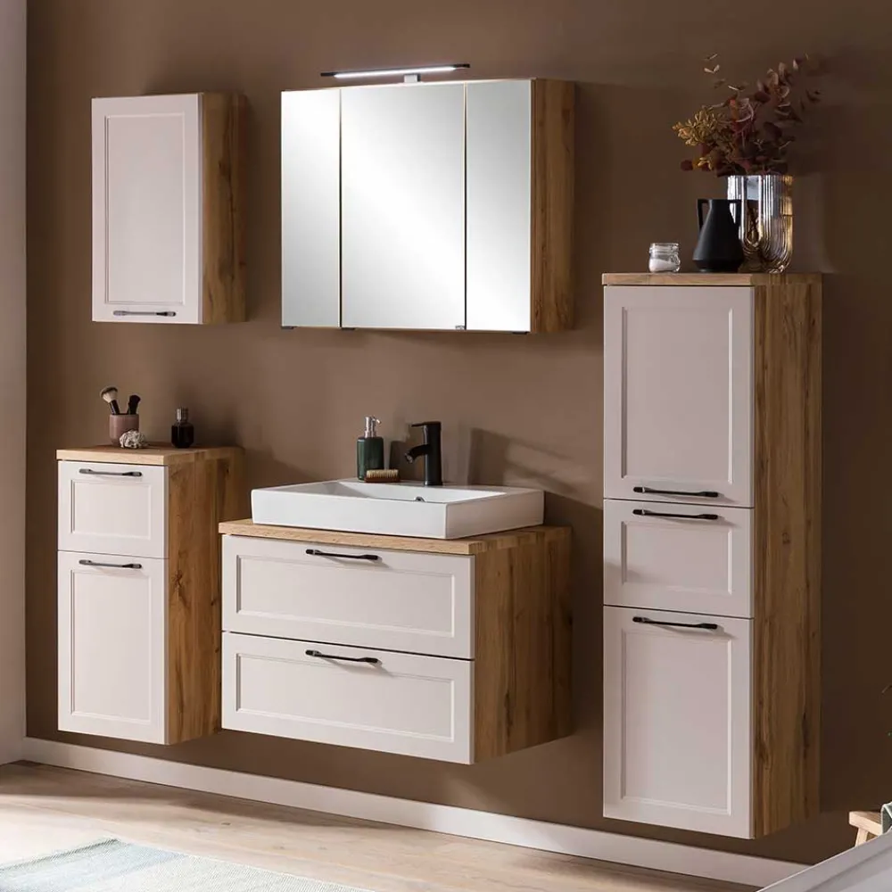 Wohnen Waschtisch|Waschbeckenunterschränke*Bad Waschtischkonsole mit Becken - Trioto