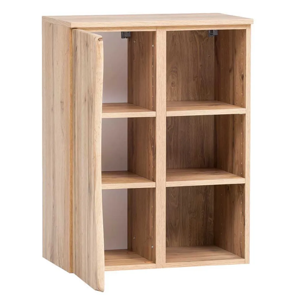 Wohnen Badezimmer Komplett*Badausstattung in Holzoptik Wildeiche - Tofias (vierteilig)