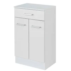 Wohnen Badausstattung Möbel Set in Weiß - Skiranov (vierteilig)