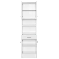 Wohnen Badausstattung Möbel Set in Weiß - Skiranov (vierteilig)