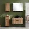 Wohnen Badezimmer Komplett*Badausstattung Möbel-Kombi modern - Crystoga (vierteilig)