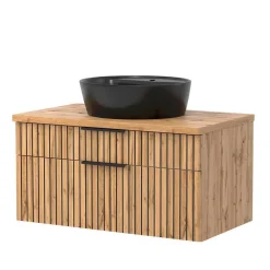 Wohnen Badezimmer Komplett*Badausstattung Möbel-Kombi modern - Crystoga (vierteilig)