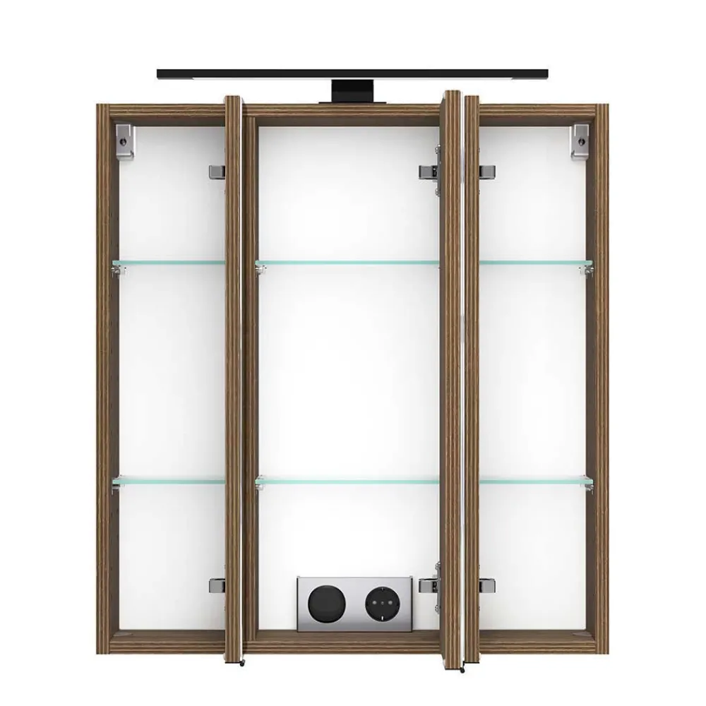 Wohnen Glasmöbel|Badezimmer Komplett*Badausstattung Möbelset modern - Ucaida (dreiteilig)