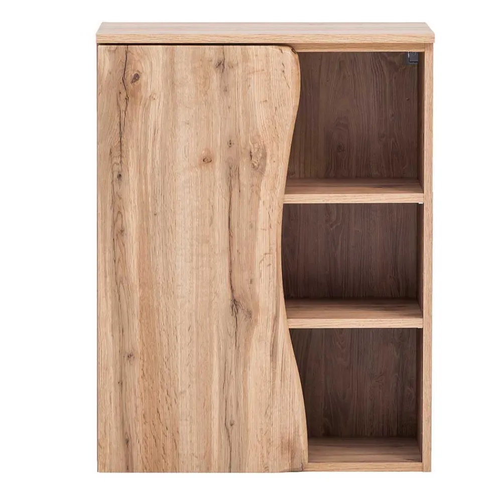 Wohnen Badezimmer Komplett*Badausstattung mit Baumkante Dekor - Tofias (vierteilig)