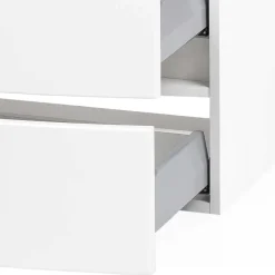 Wohnen Badblock Badmöbel in Weiß - Mesciria (vierteilig)