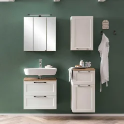 Wohnen Badezimmer Komplett*Badblock Möbel Kombi - Gyatso (vierteilig)