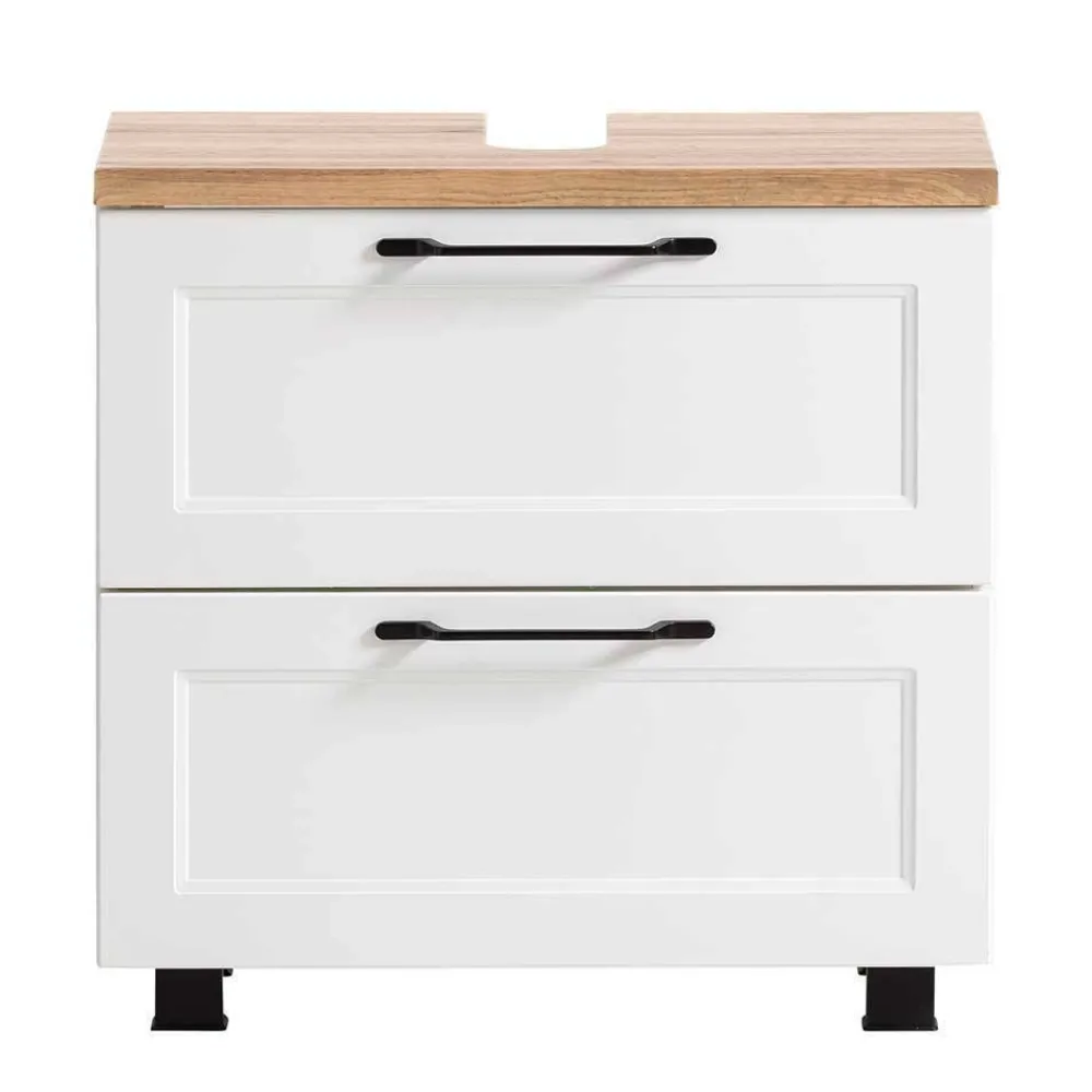 Wohnen Badezimmer Komplett*Badblock Möbel Kombi - Gyatso (vierteilig)