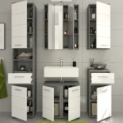 Wohnen Badblock Möbel Kombination Set - Chapan (fünfteilig)
