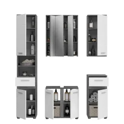 Wohnen Badblock Möbel Kombination Set - Chapan (fünfteilig)