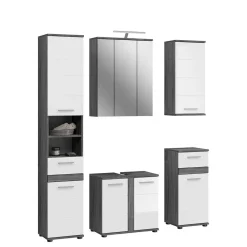 Wohnen Badblock Möbel Kombination Set - Chapan (fünfteilig)