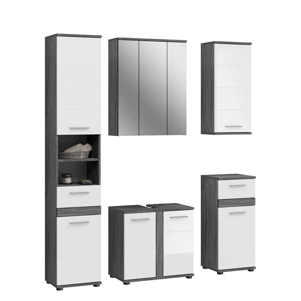 Wohnen Badblock Möbel Kombination Set - Chapan (fünfteilig)