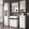 Wohnen Badezimmer Komplett*Badblock Möbelset in Weiß - Henriette (fünfteilig)