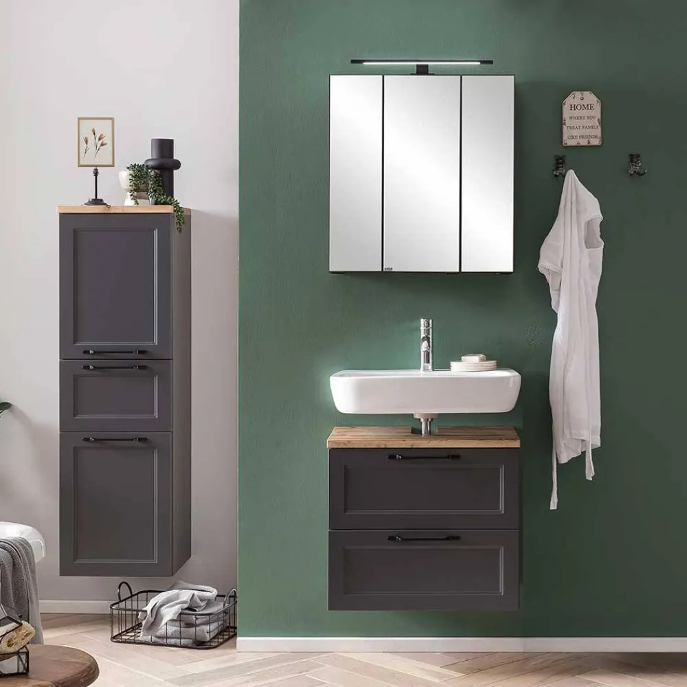 Wohnen Badezimmer Komplett*Badeinrichtung - modernes Landhaus - Novelya (dreiteilig)