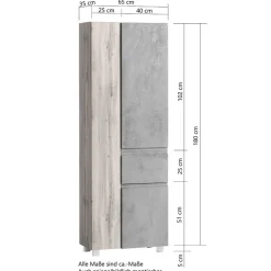 Wohnen Badeinrichtung Block Set-Angebot - Eight (fünfteilig)