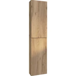 Wohnen Badezimmer Komplett*Badeinrichtung im Holzlook Set - Yulmatro (vierteilig)