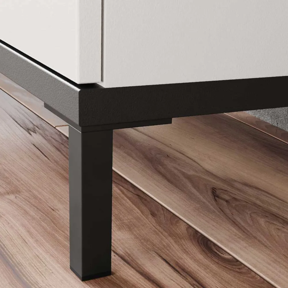 Wohnen Badezimmer Komplett*Badeinrichtung in Hellgrau mit Nussbaum - Dolida (vierteilig)