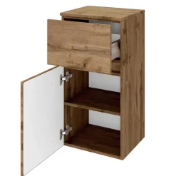 Wohnen Badezimmer Komplett*Badeinrichtung in Holzoptik Wildeiche - Neuzera (fünfteilig)