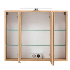 Wohnen Badezimmer Komplett*Badeinrichtung in Holzoptik Wildeiche - Neuzera (fünfteilig)