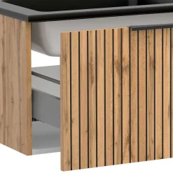 Wohnen Badezimmer Komplett*Badeinrichtung inkl 2er Waschtisch Set - Crystoga (vierteilig)