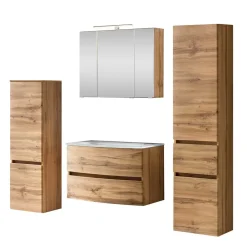 Wohnen Badeinrichtung Möbel in Holzoptik - Neuzera (vierteilig)