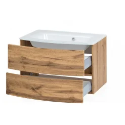 Wohnen Badeinrichtung Möbel in Holzoptik - Neuzera (vierteilig)