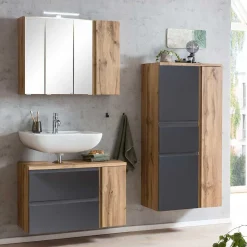 Wohnen Badezimmer Komplett*Badeinrichtung Möbel Kombination - Jambi (dreiteilig)