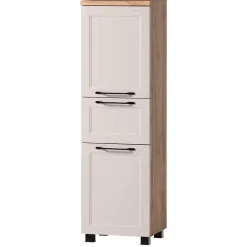 Wohnen Badeinrichtung Möbelset in Hellgrau - Trioto (vierteilig)