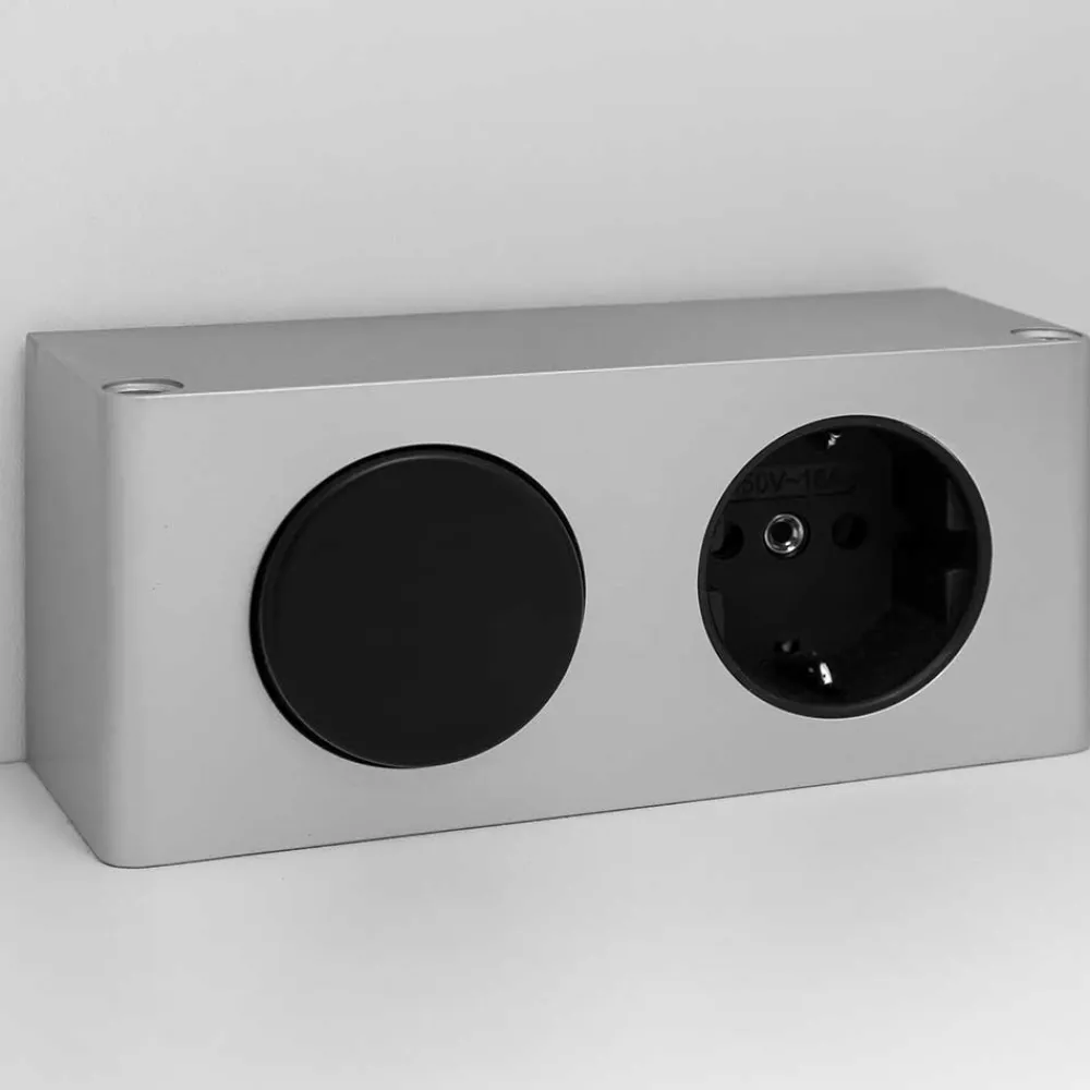 Wohnen Badeinrichtung Set in Beton Optik - Mia (vierteilig)