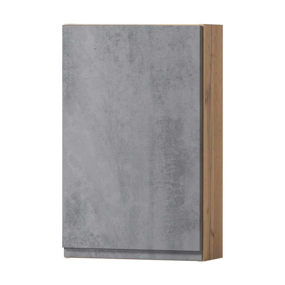 Wohnen Badeinrichtung Set in Beton Optik - Mia (vierteilig)