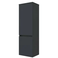 Wohnen Badezimmer Komplett*Badeinrichtung Set in Dunkelgrau - Natarivos (dreiteilig)