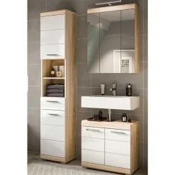 Wohnen Badeinrichtung zweifarbig modern - Calbanyara (dreiteilig)