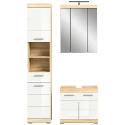 Wohnen Badeinrichtung zweifarbig modern - Calbanyara (dreiteilig)