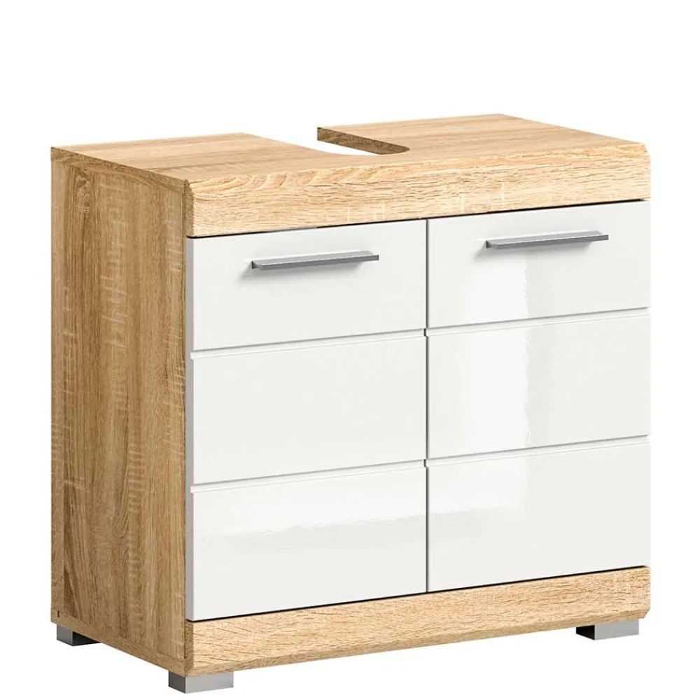 Wohnen Badeinrichtung zweifarbig modern - Calbanyara (dreiteilig)